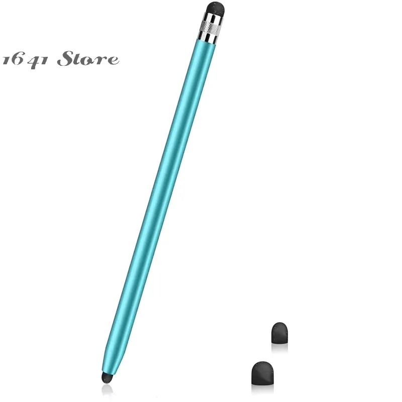

1pc High Quality Universal Pencil Double Silicon Head Touch Capacitive Screen Stylus Caneta Capacitive Pen For Tablet Smartphone