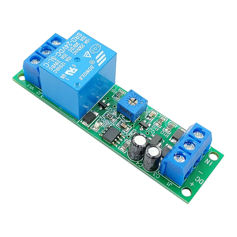 Time Delay Relay Module 3V 5V 12V 24V Triggle Delay Monostable Relay Module Adjustatle 10s 60s 10min Delay Timer Switch