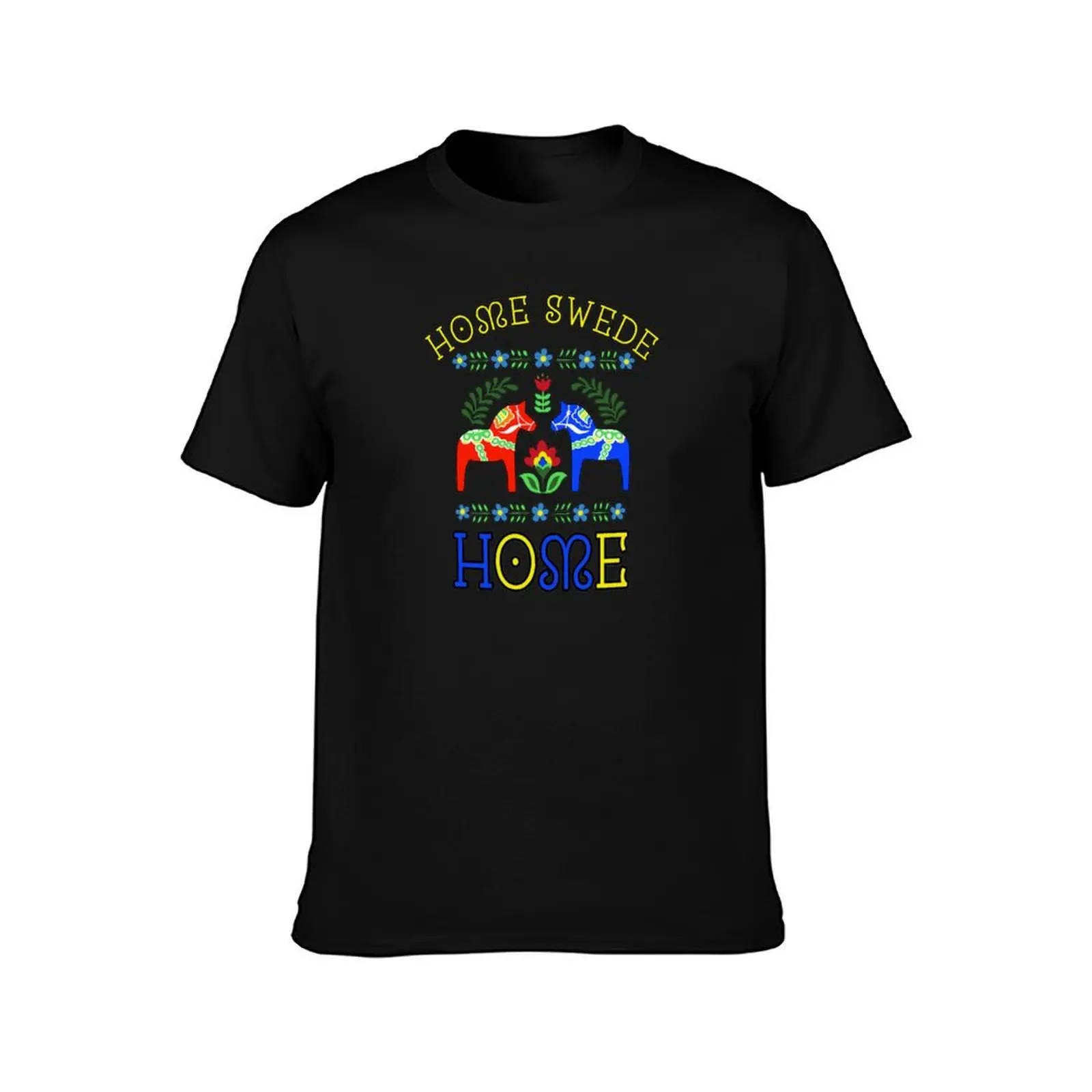 Home Swede Home T-Shirt Relaxed Fit Casual Short Sleeve Top