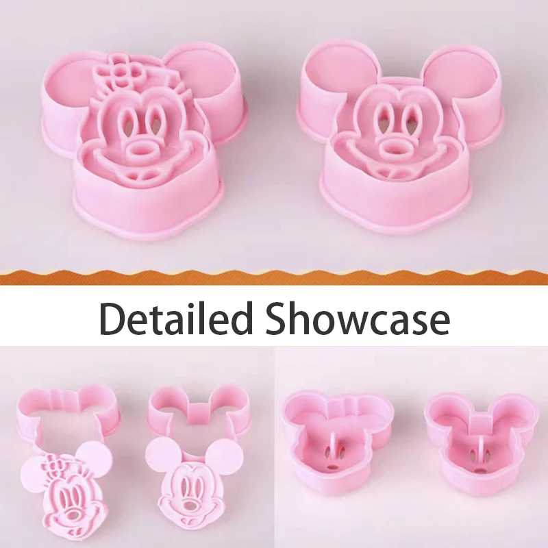 ميكي ميني الكرتون 3D قالب البسكويت DIY الخبز البسكويت كعكة الأرز والخضروات لفة قالب البطيخ هدية عيد الميلاد #4