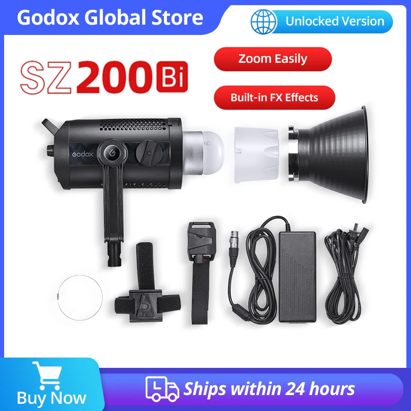 

Presale Godox SZ200Bi 200W 2800-6500K Bi Bi-Color LED Video Light for Live Photography