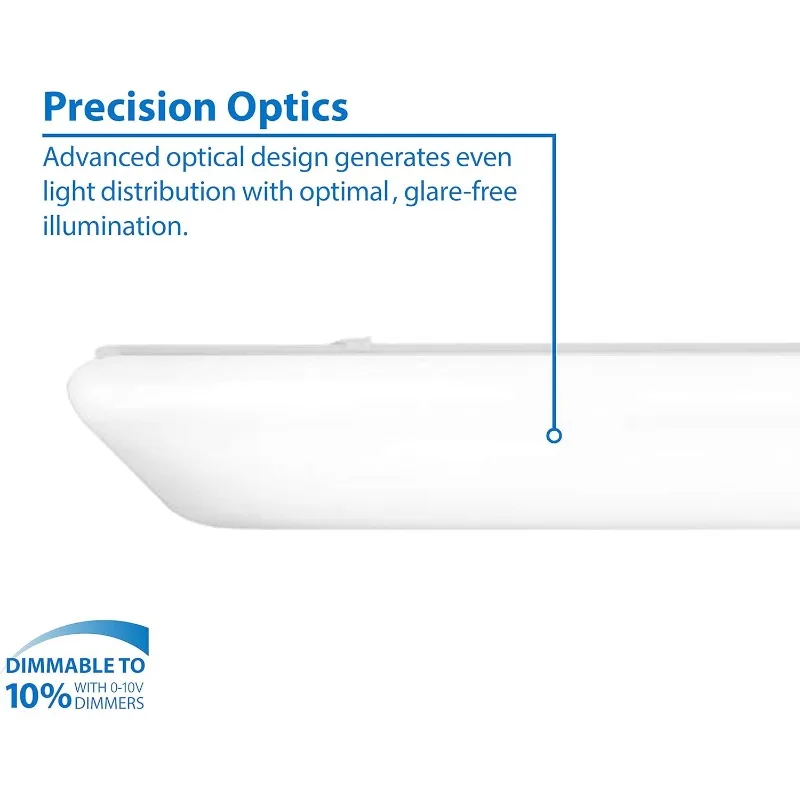 اضاءة 4 أقدام. تركيبات السقف المزخرفة LED Cloud High-Output، 4000K (CCW-10-4H-UNV-40K)