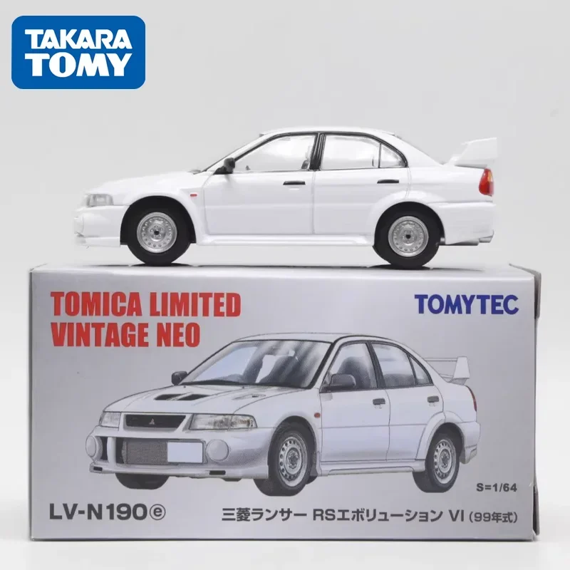 

TAKARA TOMY TOMYTEC Tomica TLV 1/64 N190e Lancer RS Evolution VI (white) Alloy Toys Motor Vehicle Diecast Metal Model Gifts