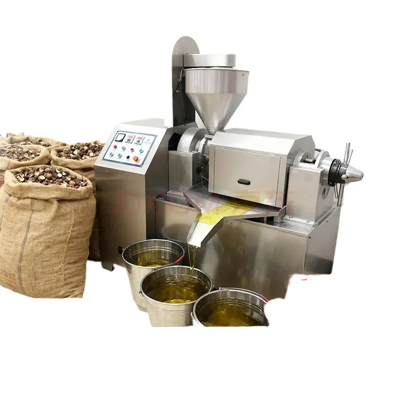 Peanut sesame oil press, full set of equipment, large commercial automatic new rapeseed oil press