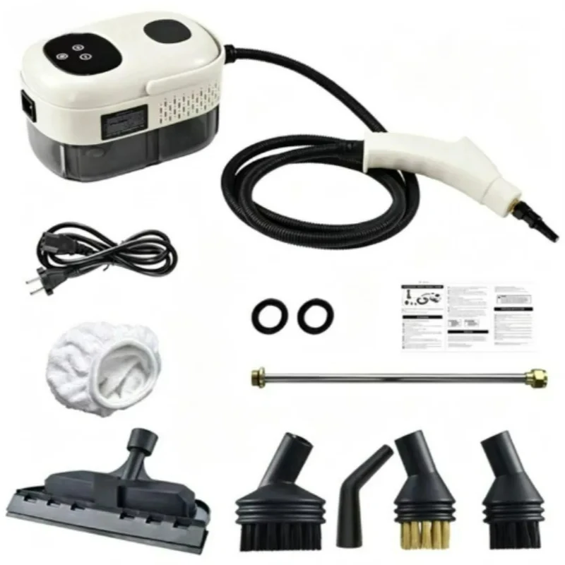 Mini Limpador a Vapor Portátil com Controle por Toque, Alta Temperatura e Alta Pressão, Máquina de Limpeza a Vapor para Casa, Cozinha e Janelas de Carro