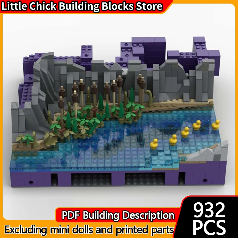 Medieval Castle Model MOC Building Bricks Castle Scene Shore Modular Technology Children Holiday Gifts Assemble Toys Suit