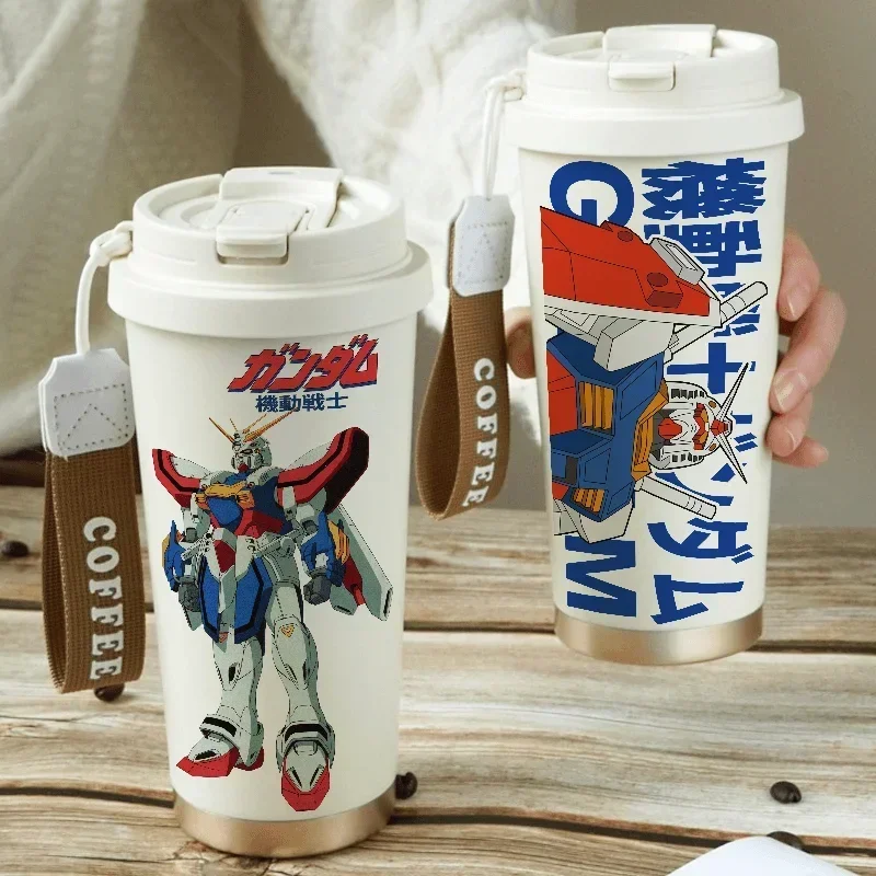 Motor soldiers Gundam Thermal Insulation Cup Student Personalized Water Cup Anime Coffee Cup Stainless Steel Festival Gift