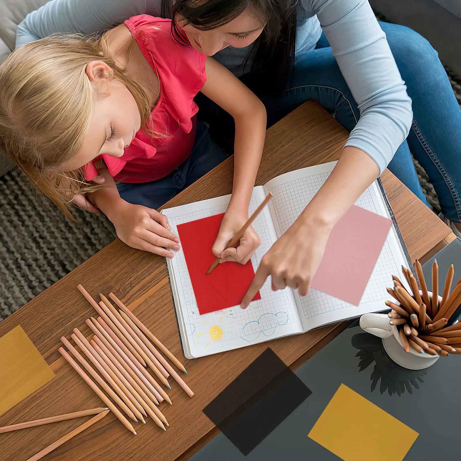 50 Sheet Colored Tracing Paper Translucent Copy Engineering Drawing Creative Parchment Fade Resistant Durable Art Craft