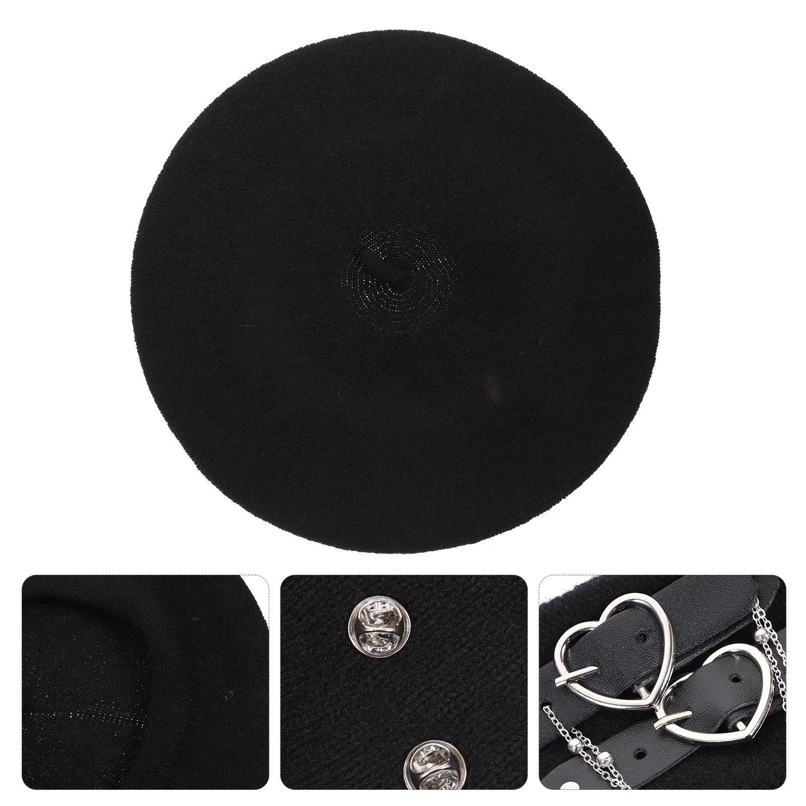

Nylon Beret Hats for Women Girls French Sunshade Vintage Grace Decoration Elegant Travel Beach Berets Hat