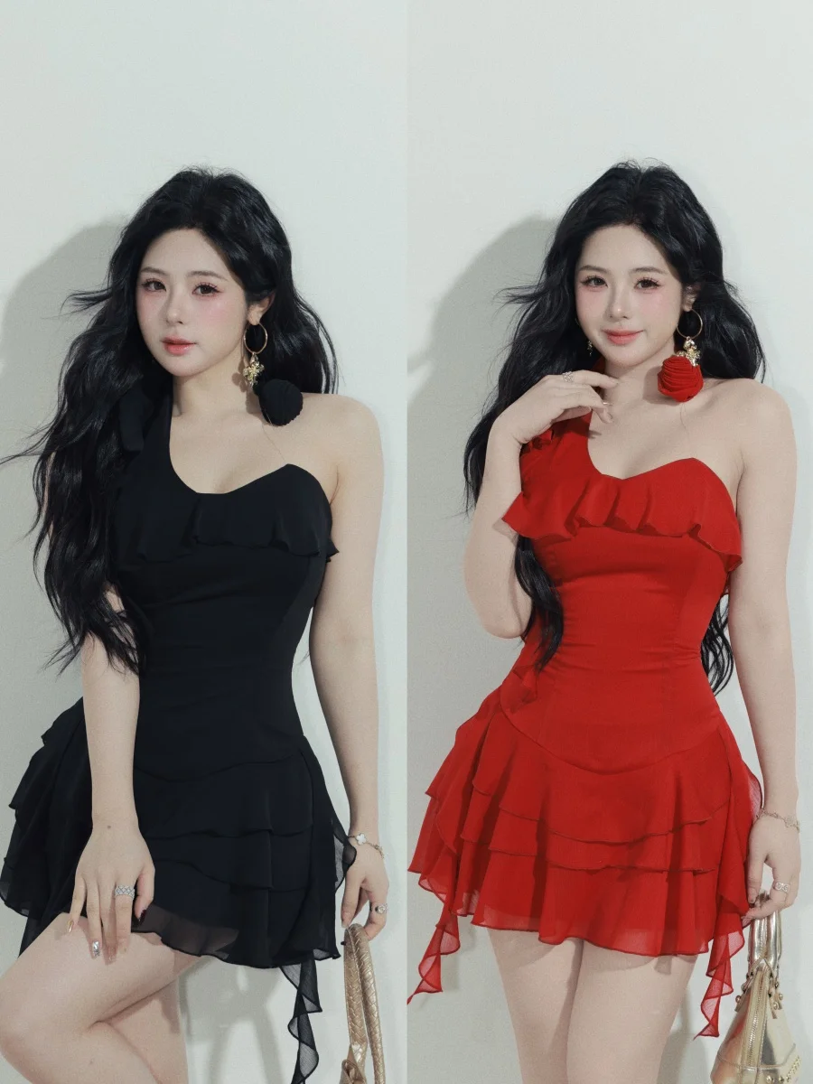 

Женская юбка А-силуэта с асимметричным подолом «снежинка», из полиэстера, приталенная, для повседневной носки