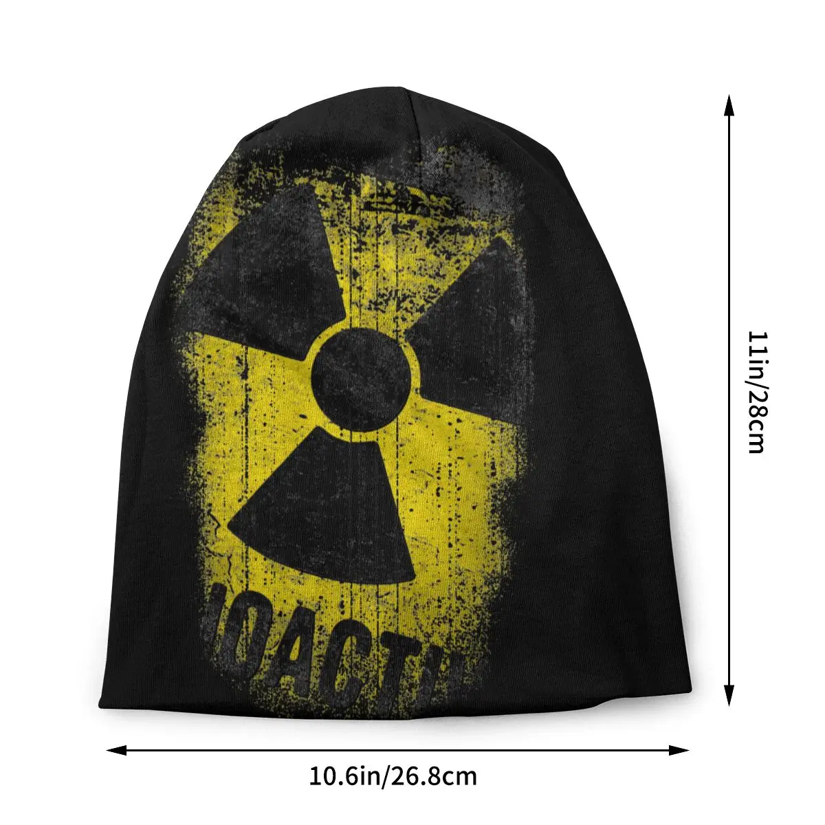 Chernobyl Let's Get Radioactive Nuclear Radiation Russia Caps Hip Hop Ski Skullies Beanies Hats Thermal Elastic Bonnet Knit Hat