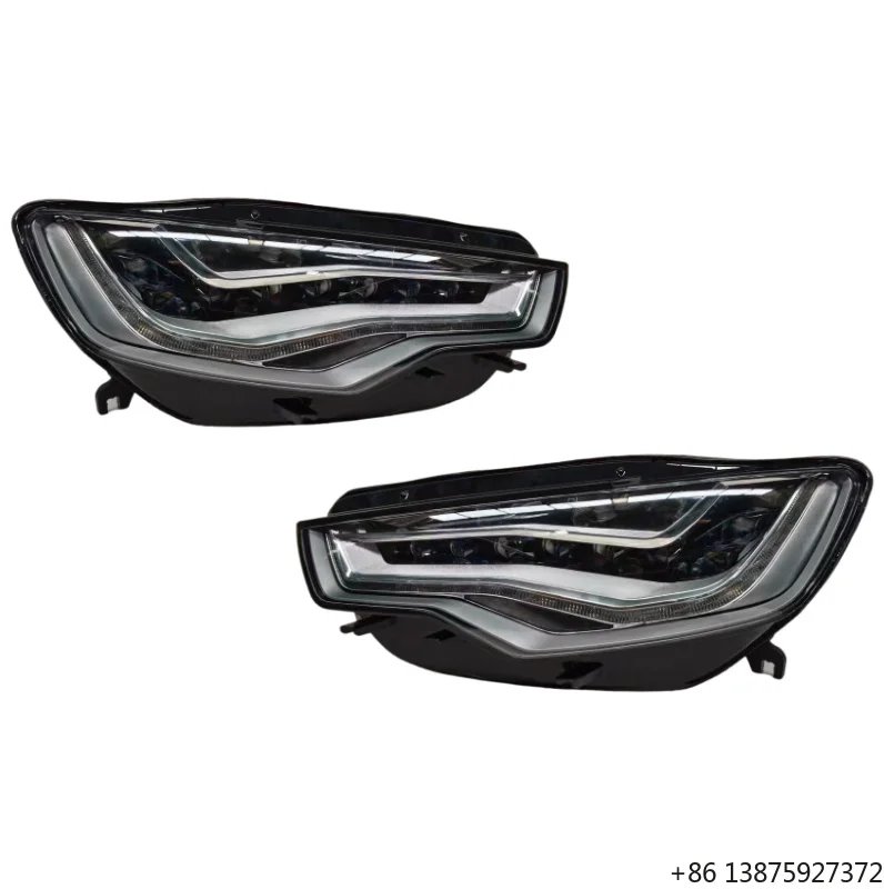 

For A6L RS6 Headlights Sports Dragon Ball Headlights 2012 2013 2014 2015 2016 A6 S6 C7 Original Left and Right Headlamps