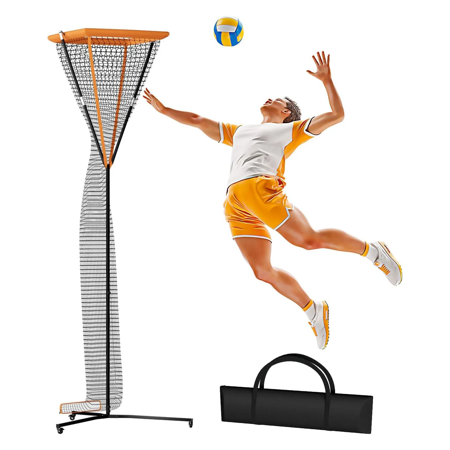 

Durable Outdoor Beach Volleyball Net Fast Assembly Sun-Campus Practice Foldable Training Equipment