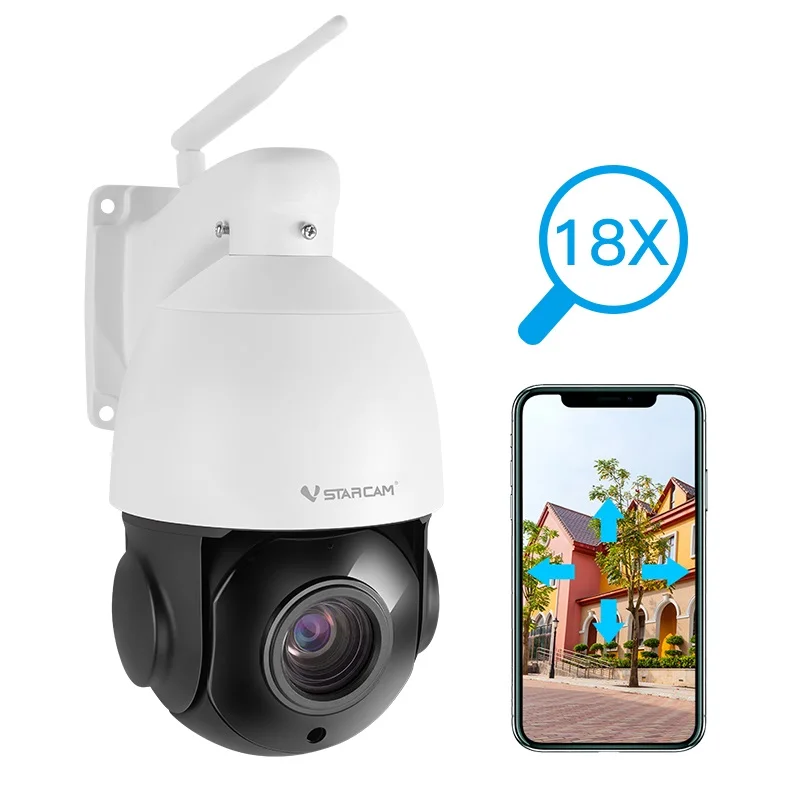 CS66Q-X18P-C 5MP 18x zoom high speed auto tracking PTZ camera night vision wireless outdoor WIFI 4G network camera