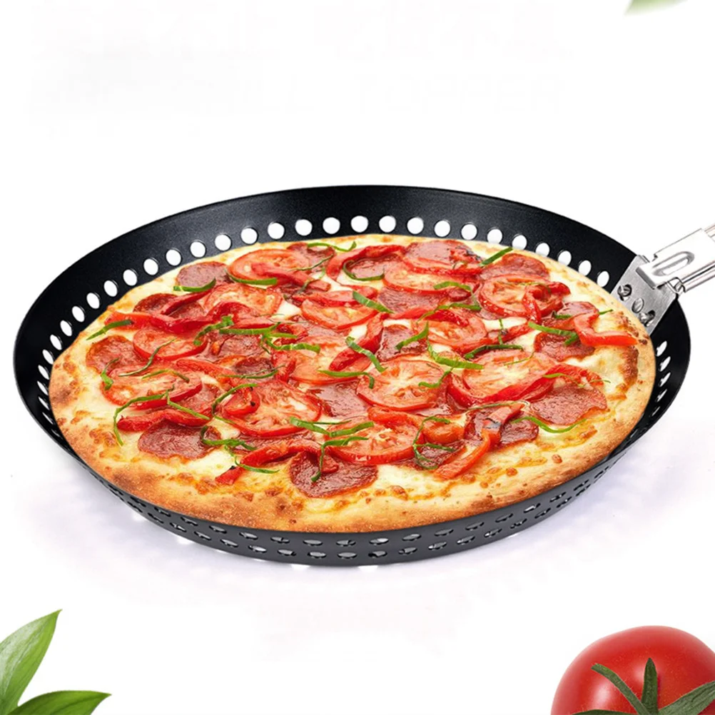 

Kitchen Bakeware Baking Tray Tart Plate Oven Cake Pan Non-stick Iron Barbecue Pizza