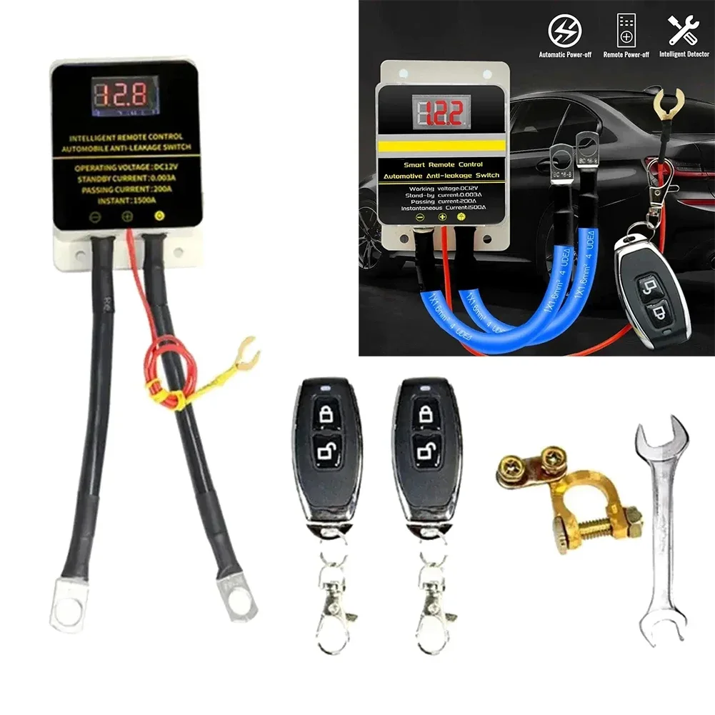 200A 12V Car Battery Isolator Switch Power Switch Isolator With Remote Control High Amperage Rating Car Accessories