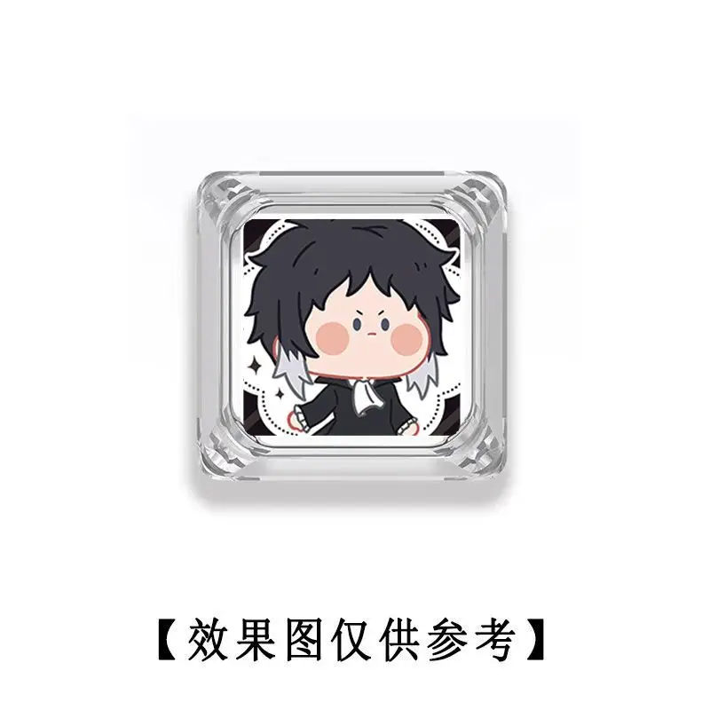 Bungo Stray Dogs emoji transparent light-transmitting keycaps cross-axis mechanical keyboard keycap set square PC keycaps - view 5