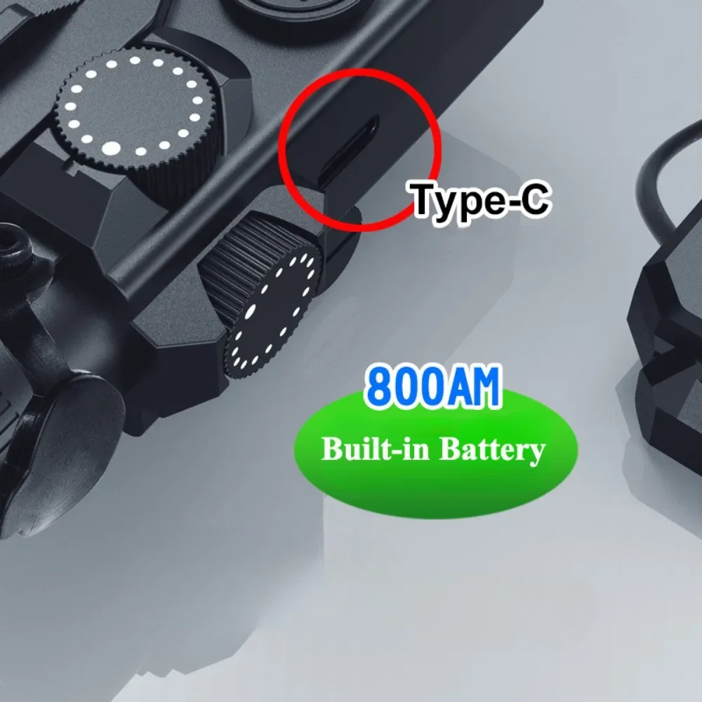 DBAL-A2 الأخضر ريد دوت مصباح يدوي مع مفتاح ضغط عن بعد سلاح التكتيكية ضوء إحترافي للصيد في الهواء الطلق مادة النايلون