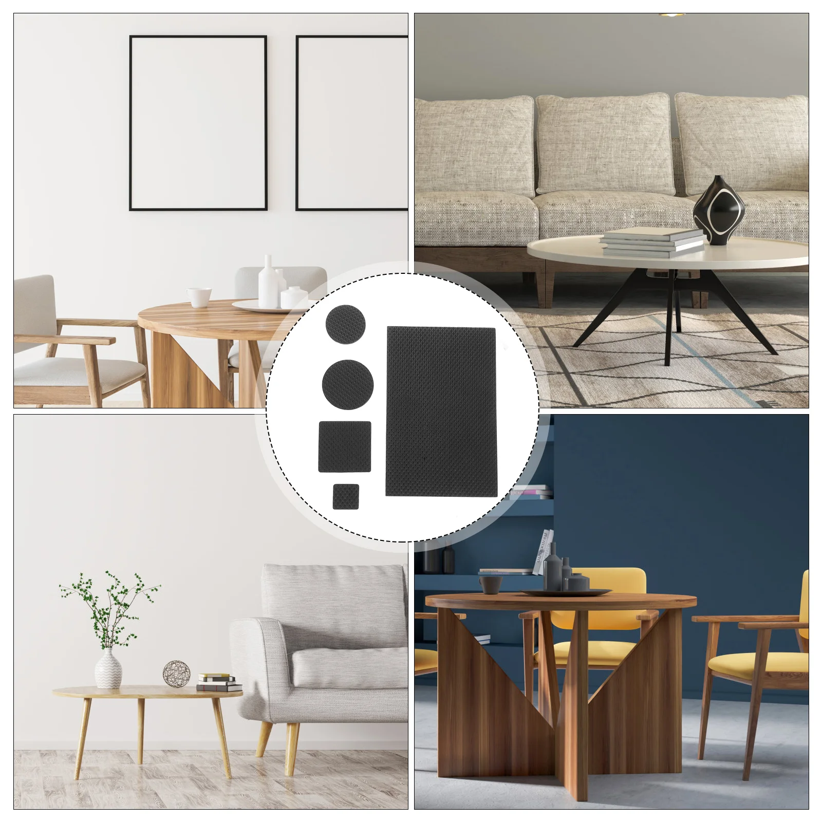 

144Pcs Furniture Pads for Hardwood Floors Eva Anti Slip Floor Protectors Chair Leg Cushions Reduce Noise Scratch Guard Indoor