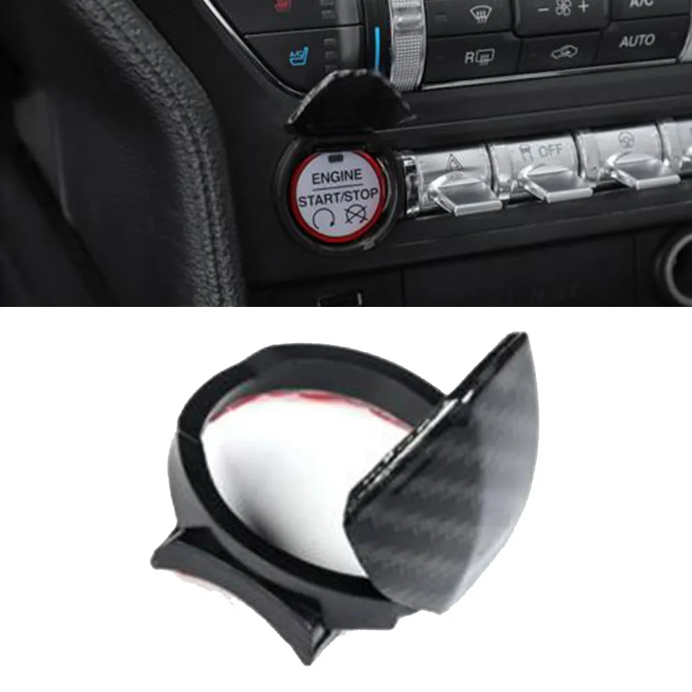 

Exterior High Quality Easy Installed 100% Brand New Car Parts Button Switch Trim ABS Black Car Engine Start/Stop