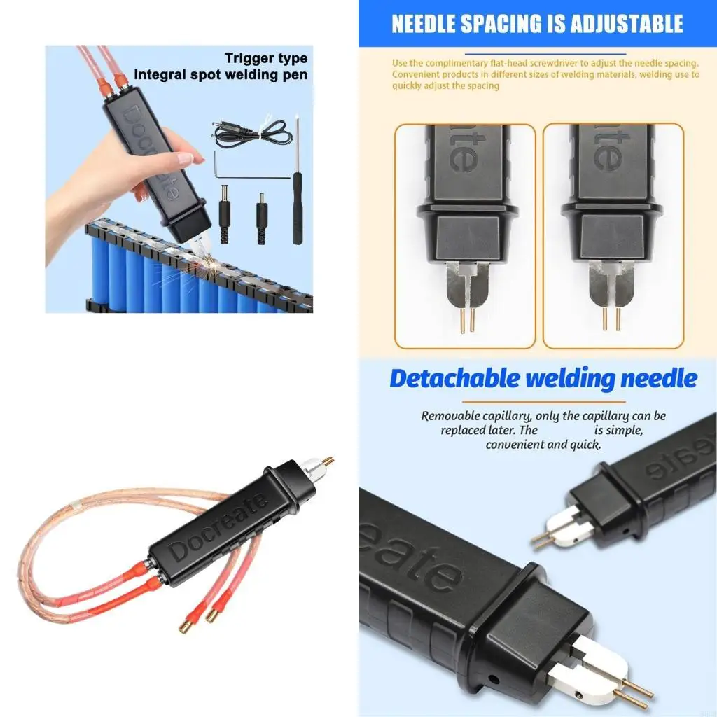 

964E 1500A Soldering Pen Integrated Spots Welding Pen Spots Welder DIY Welding Machine