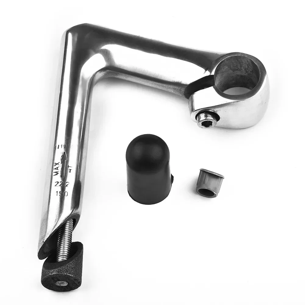 Durable. High quality New Bike Stem Riser Silver 100mm 22.2*150L Aluminum alloy Bicycle Black Handlebar 25.4mm