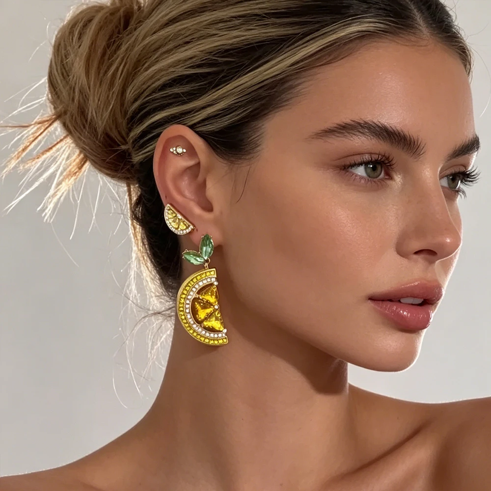 Summer Shell Lobster Dangle Earrings Women Accessories Wholesale Fashion Beach Marine Creature Metal Earrings Party Jewelry Gift