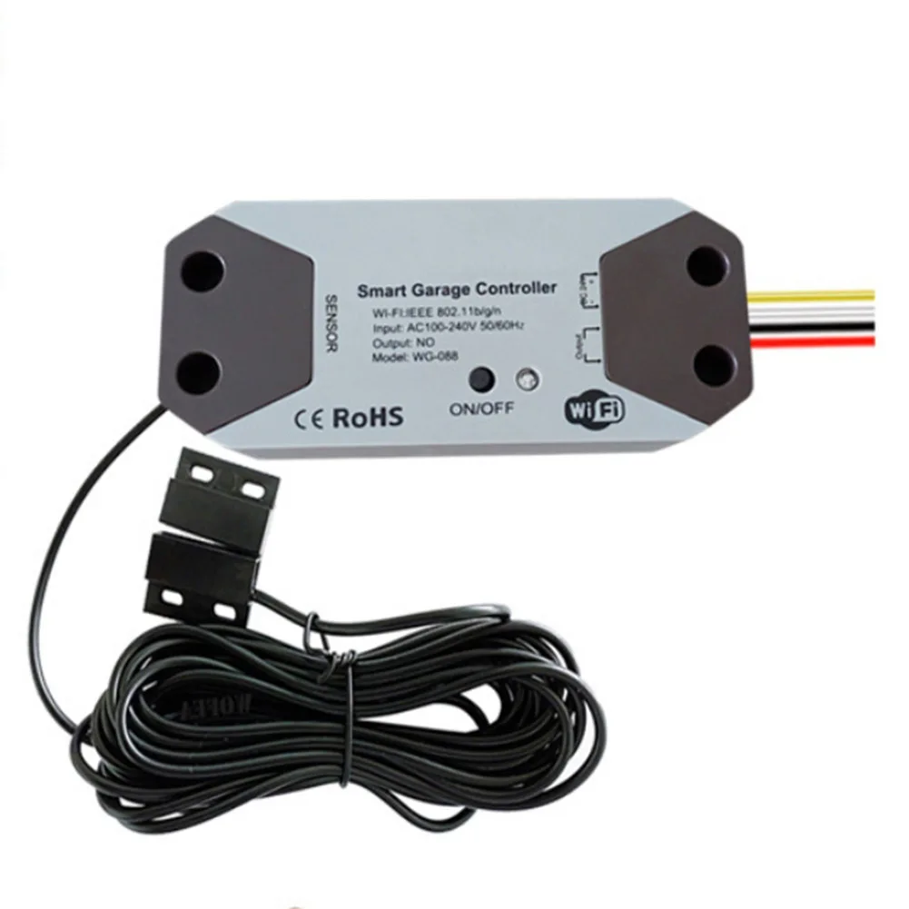 

Smart Garage Door Opener with Automated Schedules via For TUYA App with Magnetic Sensor 12-24V 2.4GHz Connection