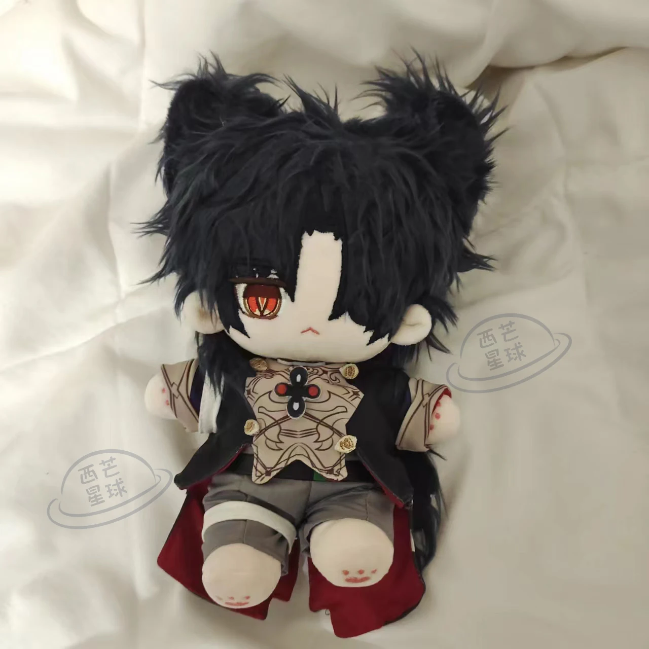 

20cm Anime Honkai: Star Rail Blade Handsome Boy Cosplay Plush Cotton Stuffed Doll Body Change Clothes Toys Outfit Plushie