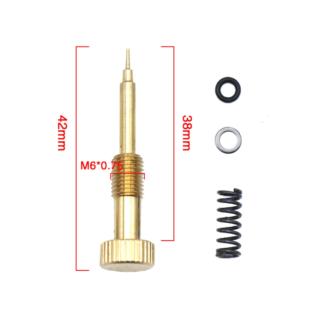 

Adjustment Screw for CV40 CVK34/36/40 Carburetor - Brass Metal Air Fuel Mixture Ratio Screw M6*0.5 Size Direct Fit Rebuild Kit