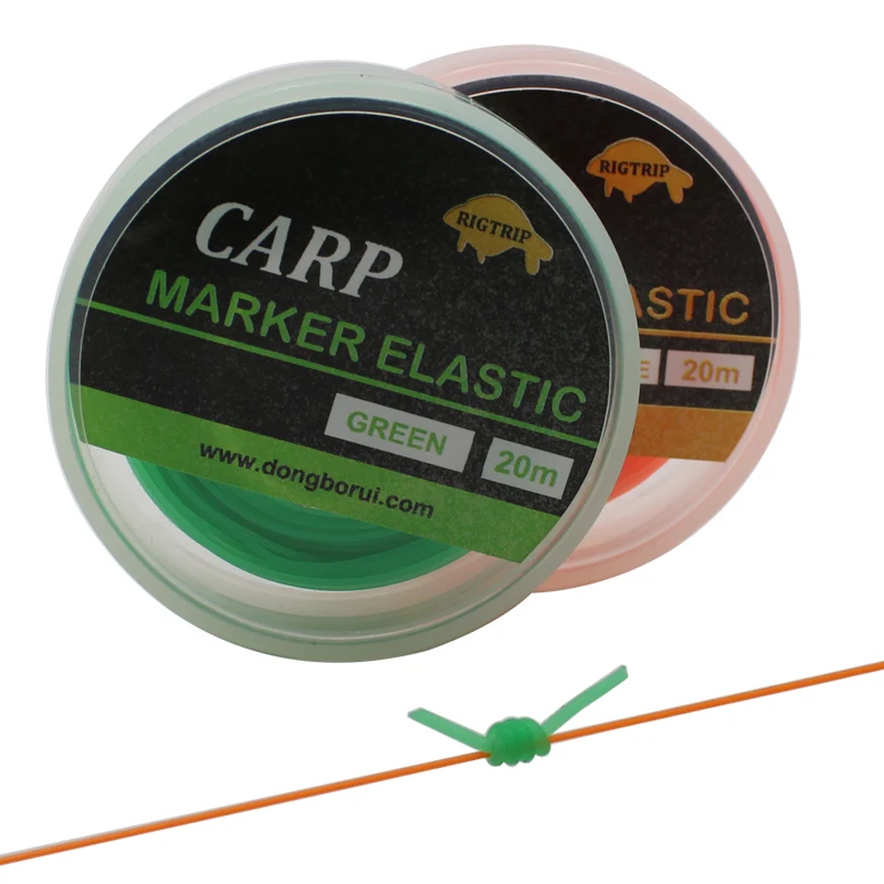 20m Carp Fishing Line Elastic Marker Line Carp Hair Chod Rigs Two Colors Carp Rig Making  Accessories Fishing Feeder Tackle