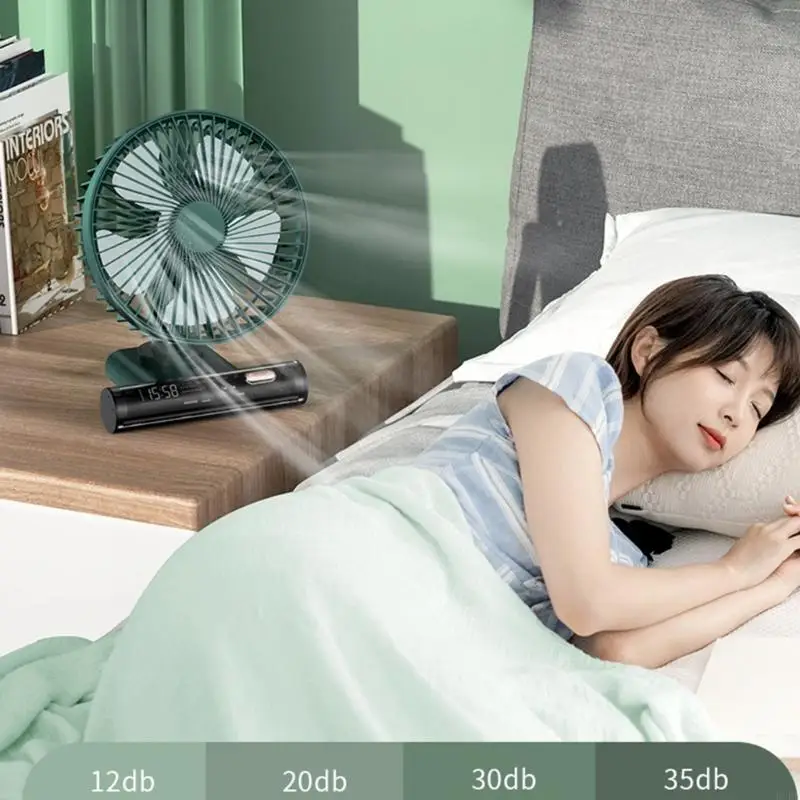 

B2RD Portable Fan Adjustable Speed 90°Rotatable Mini Fan for Home Office