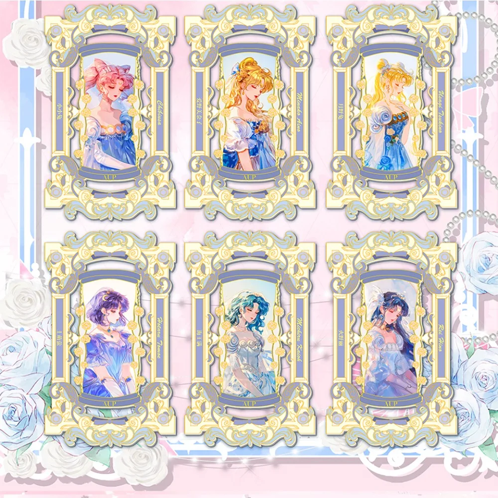 Fantasia anime marinheiro lua coleção cartões mágico menina conto de fadas clássico estilo princesa arte visual requintado cartões fãs presente