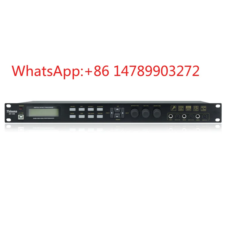 

Thinuna KP-100 Dual 15 Segment Professional Karaoke Digital Effects Sound Enhancement Processor Pre Amplifier