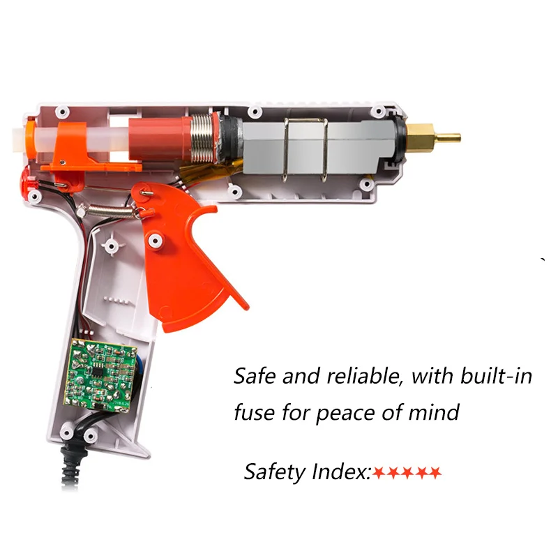 Pistola de pegamento termofusible ajustable de alta temperatura, herramienta de reparación de injerto, AC110-240V de pistola de 11mm de calor para