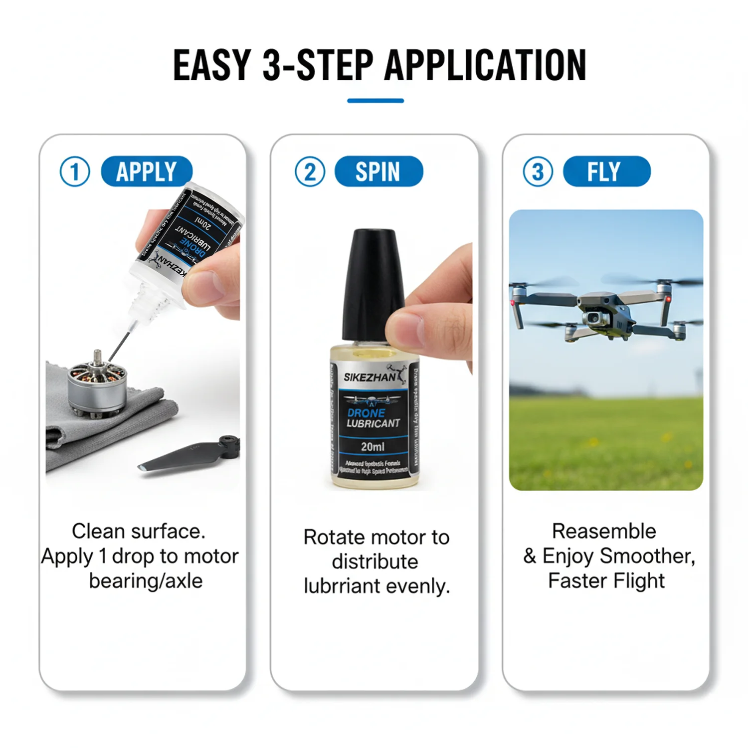 Micro Drone Motor Bearing Lubricant Oil Tiny Whoop RC FPV Quadcopter Brushless Motor Gear High Speed Anti-friction Maintenance - view 5
