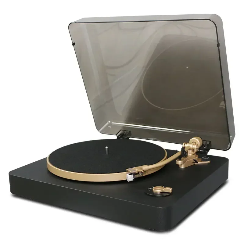 

Belt Drive Record Player Turntable Gramophone Factory Wholesale Wooden Wireless Bluetooth Vinyl Black Phonograph Player CN;GUA