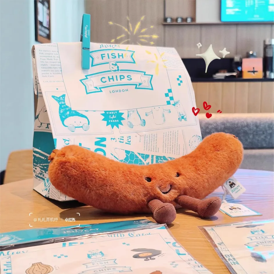 

New Jellycat In-Stock Sausage Plush Toys Cat And Dog Interactive Toys Girls' Room Decoration Plush Dolls Kid Birthday Gifts