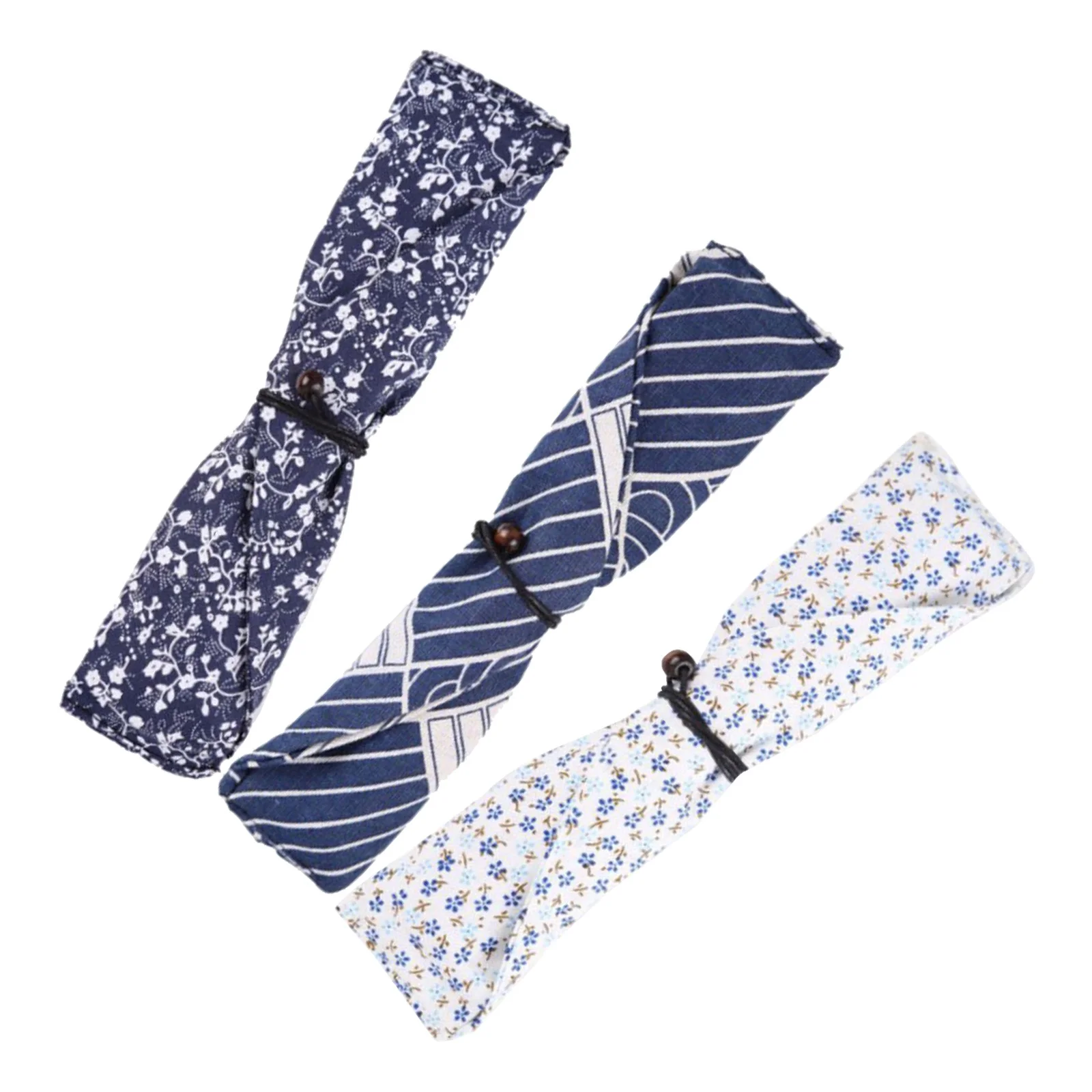 

3Pcs Tableware Storage Bags Japanese Style Cutlery Pouch Portable Lightweight for Outdoor Travel Camping Picnic Hotel Restaurant