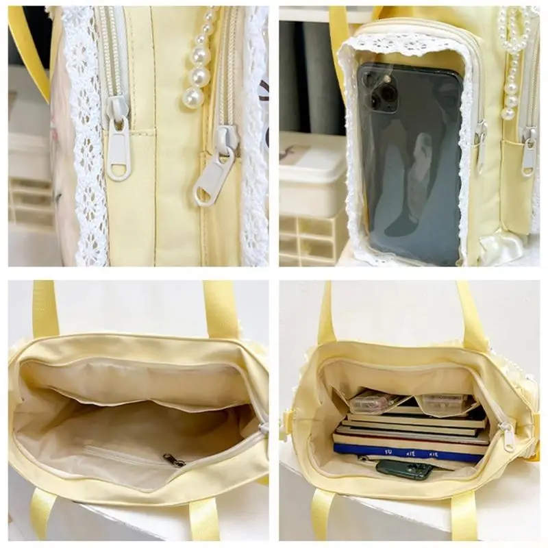 

X90D Sweet Anime Transparent Shoulder Bag With Adjustable Strap Outfit Essential