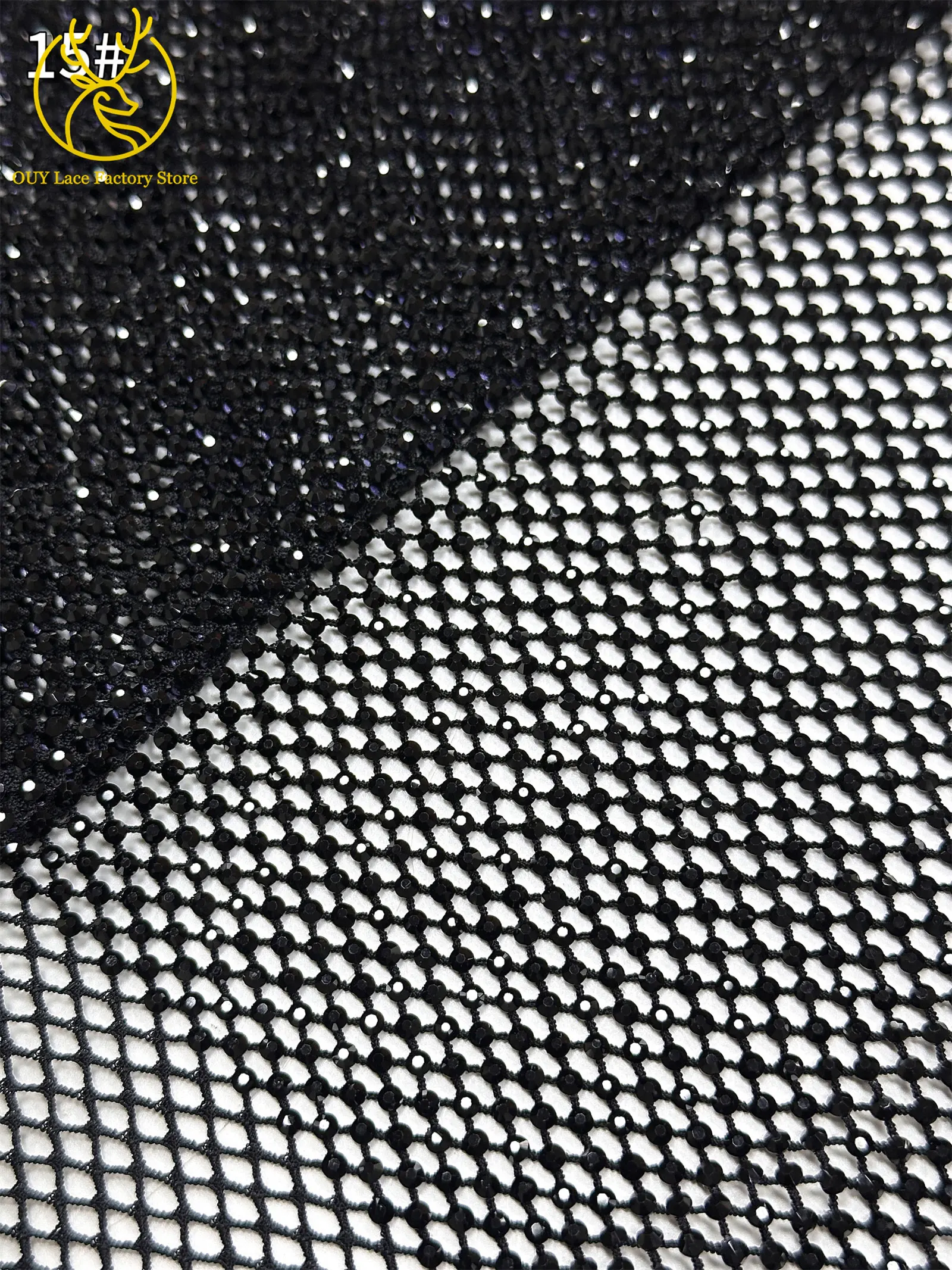 Hochwertiger Dubai-Steindiamant-Netzspitzenstoff Luxuriöser Afrikanischer Spitzenstoff Nigerianisches Nähmaterial für Damen-Abendkleider 2,5 Yards – Detail 24