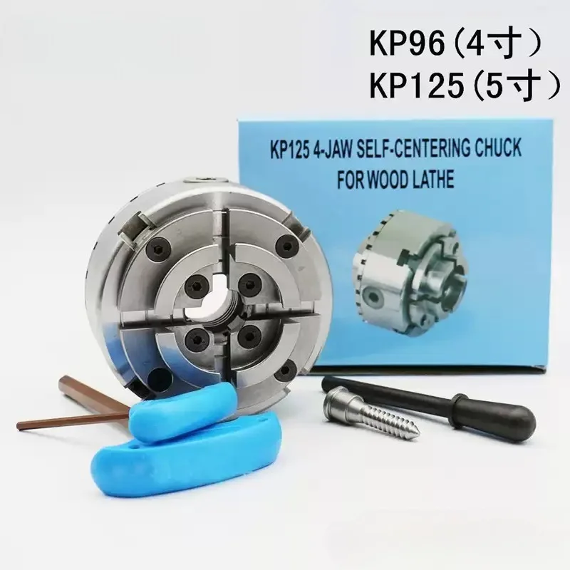 1pcs Woodworking Chuck Thread 4 Inch Chuck for Woodworking Lathe