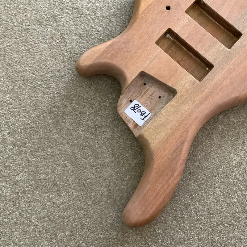 FB078 Solid Mahogany Wood for Active Electric Bass Body 5 or 6 String Version Right Hand Unfinished for DIY Replace Custom Orde