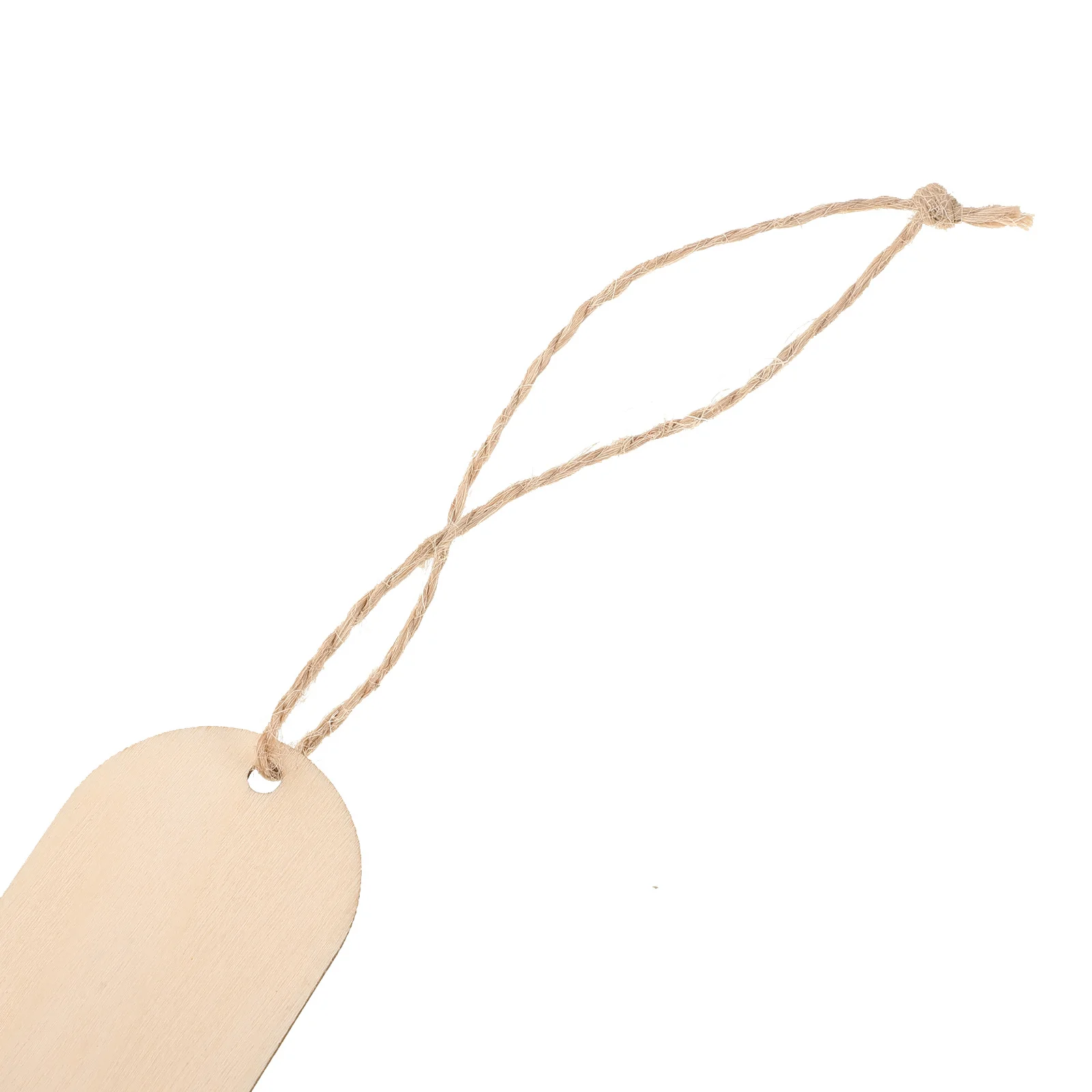 

30Pcs Wooden Bookmark Blanks Unpainted DIY Tags Jute Rope Craft Decor Supplies Record Dividers Record Divider Tags