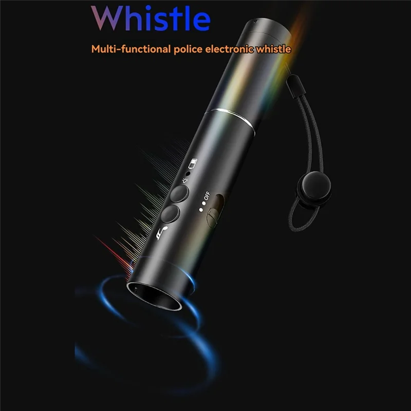 AAAEL-For Football Soccer Lifeguard Classroom Electronic Whistle With USB Rechargeable Flashlight Handheld Sports Accessories