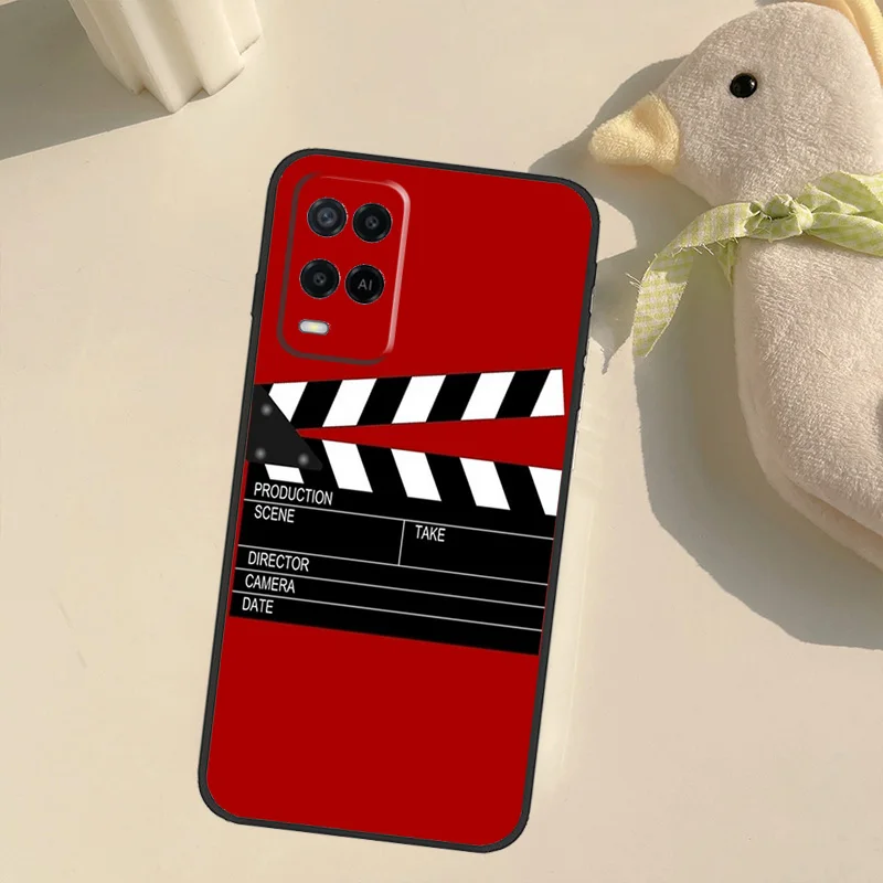 Film Movie maker Clapperboard Take Phone Case For OPPO A74 A54 A94 A15 A3S A5S A52 A72 A83 A91 A93 A5 A9 A31 A53S 2020 Coque