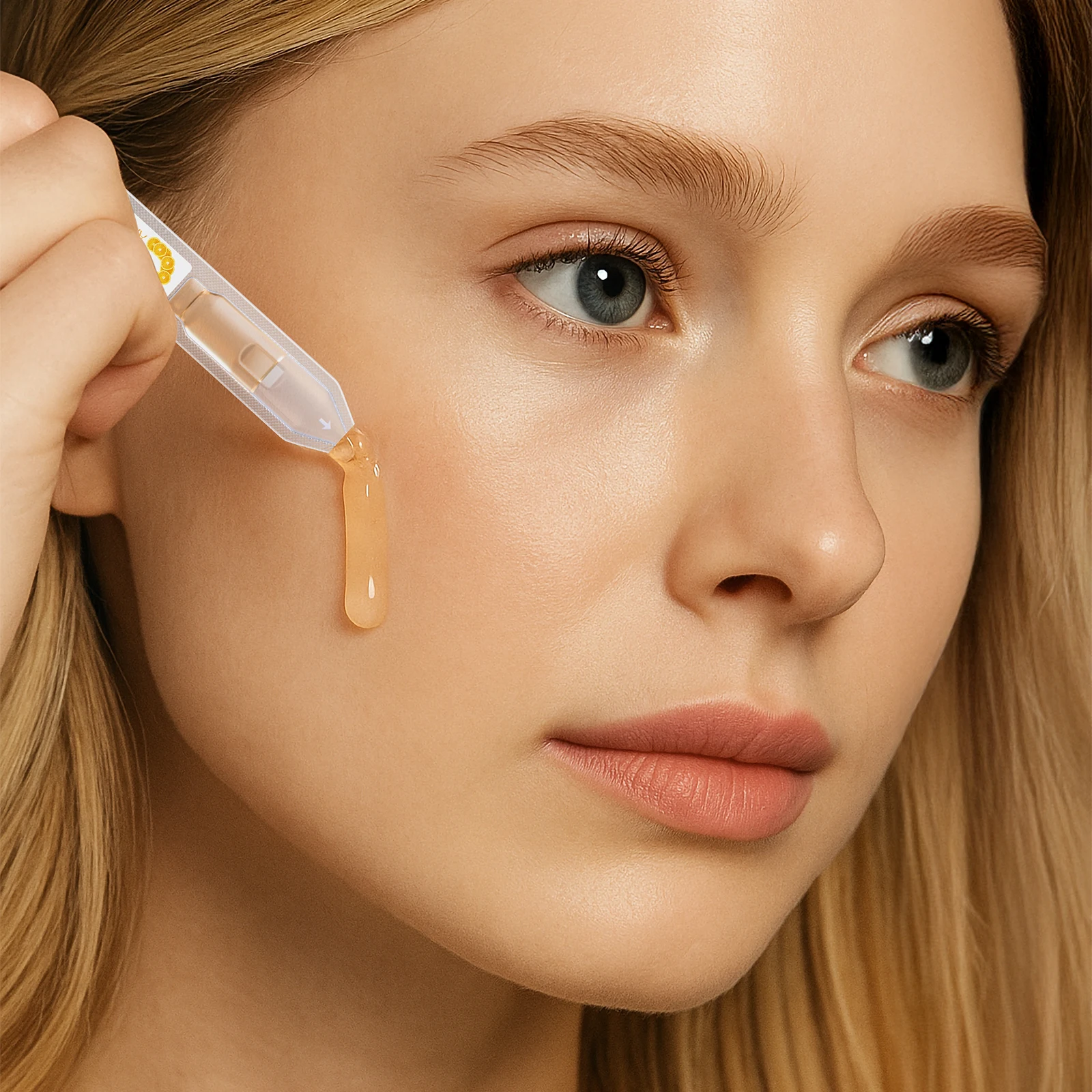 Sérum Ampoule de Vitamina C LAIKOU 2ml*10 Hidratação de Longa Duração Revela Radiância Sérum Compacto Portátil