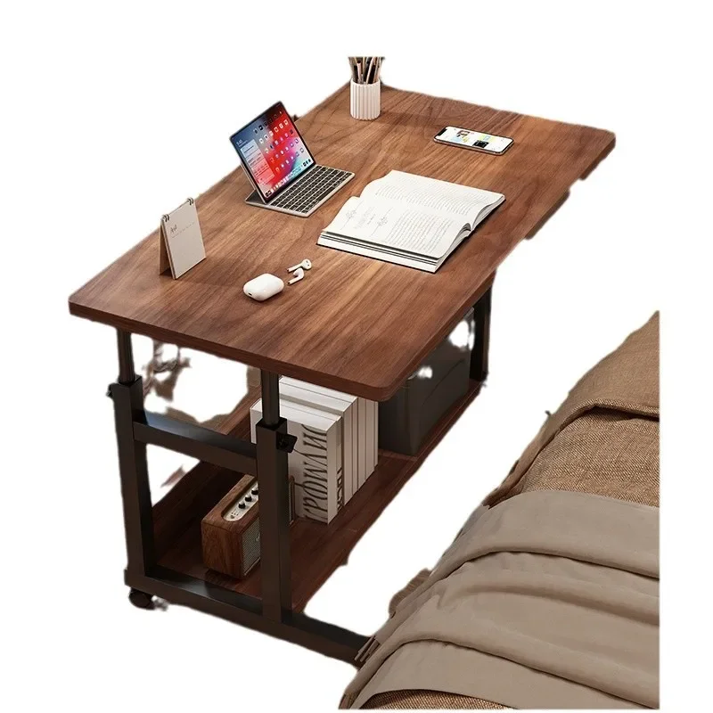 Solid wood core bedside table removable lifting computer table household simplicity