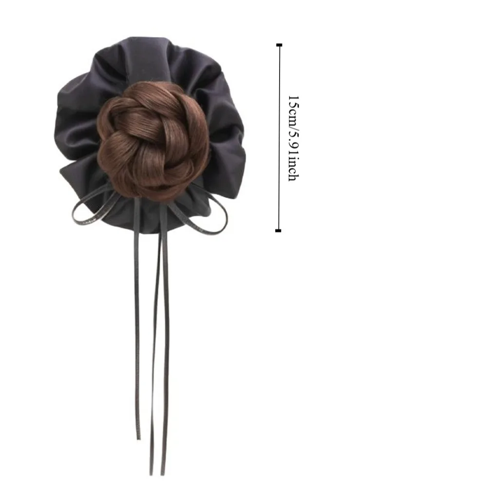 Nuevo moño de pelo sintético, Clip de garra, cinta, peluca con lazo, banda de goma, banda para el pelo, moño esponjoso, peluca con cabeza, accesorios para el cabello