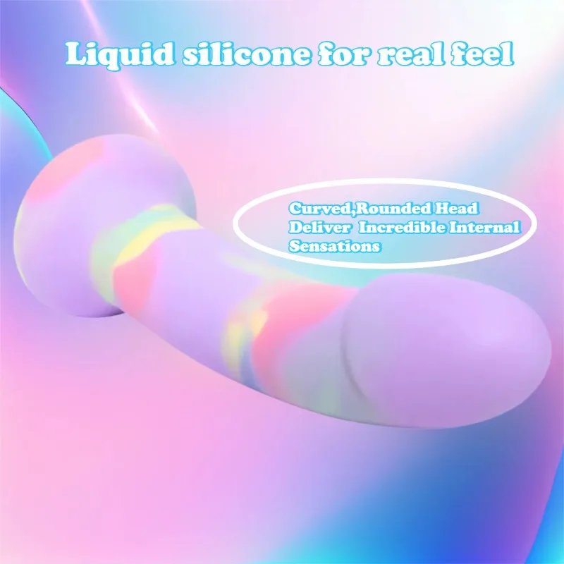 7inchs Liquid Silicone Realistic Dildo with Strong Suction Cup Redl Penis G Spot Masturbator for Women Men Anal Sex Toys - Image 4